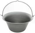 Grillplanet Holzkohlegrill Ungarischer Gulaschkessel Eisen unlackiert - 30 Liter