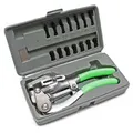 Wiltec Lochzange Set 16 Tlg 21 X 10 X 4 Cm, Stanzzange Karosseriezange Im Koffer Zum Stanzen Von Lochblechen, Blechbearbeitung Karosserie