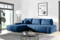 MEBLITO Ecksofa Eckcouch Bonari L Form Sofa mit Schlaffunktion Bettkästen Couch Sofagarnitur Links Monolith 77