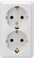 EL AP 102502002 - STANDARD - Schutzkontakt-Steckdose, 2-fach, arktisweiß