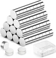 60 Stück Mini Magnete, Kleine, 6x3mm, Neodym Magnet,Kühlschrank Magnete zum B