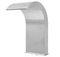 vidaXL Wasserfall Pool-Wasserfall Edelstahl 45x30x65 cm Silbern