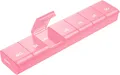 Tablettenbox 7 Tage Pillendose Medikamentenbox BPA-frei tragbar Rosa 1 Stück