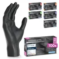ARNOMED Einweghandschuhe 100 Stück/Box, XS, Schwarze Einmalhandschuhe,puderfreie & latexfreie Nitrilhandschuhe, Handschuhe in Gr. S, M, L & XL