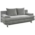 Sun Garden Benfeld Schlafsofa 196x93x92 cm mit Stauraumfunktion und Kissen Grau - Braun
