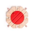 Bigjigs Rail 8 Way Turntable - Andere belangrijke Wooden Rail Merken (US IMPORT)
