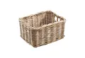 Kobolo Aufbewahrungskorb Rattankorb Kubu grau eckig 40x30x20 cm