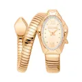 Just Cavalli Analoge Quarzuhr für Damen mit Edelstahlarmband JC1L357M0025, Champagner, Mode