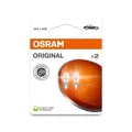 2x OSRAM ORIGINAL W1,2W GLÜHLAMPE 12V W2X4.6D | 2721-2BL