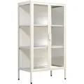 ebuy24 FlokaM Vitrinenschrank 2 Türen Weiß