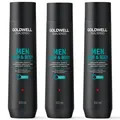 Goldwell Dualsenses Men Hair & Body Shampoo 3x 300ml Set