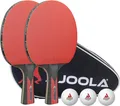 JOOLA Tischtennis Set Duo Carbon 2 Tischtennisschläger + 3 Tischtennisbälle