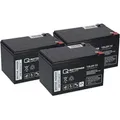 Kompatibler Akku E Roller E Scooter Quad E Bike 36V 3x 12LCP-12 12V-13Ah AGM QB
