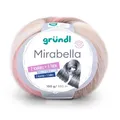 GRÜNDL WOLLE MIRABELLA 100 GRAMM FARBVERLAUF CREME ROSE TAUPE NEU