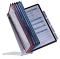 Display Panel A4 Vario Table 10 mit 10 Sichttafeln Tischständer Durable - farbig