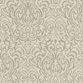 Bricoflor Vlies Textiltapete in Beige Grau Elegante Tapete mit Ornamenten für Schlafzimmer und Esszimmer Textil Vliestapete mit Barock Muster Edel