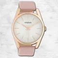 Oozoo Damen Armbanduhr Timepieces Analog Leder pink UOC10221