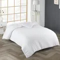 Bettwäsche Bettbezug 220x240 cm Einfarbig 100% Baumwolle Weiss