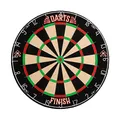 HOME DELUXE - Dartscheibe Finish - Maße: 45 x 45 x 4 cm, Farbe: Rot, Grün, Schwarz, inkl. 6 Darpfeilen und Aufhängung I Dartboard Wurfscheibe Dartpfeile
