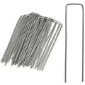 Relaxdays 100 x Bodenanker verzinkt Silber