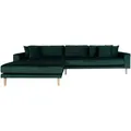 ebuy24 Ecksofa, Grün, Textil, L-Form, 290x170 cm, Wohnzimmer, Sofas & Couches, Wohnlandschaften, Ecksofas