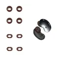 kwmobile 8X Ear Buds kompatibel mit Samsung Galaxy Buds Live - Size S und L - Silikon Ohrbügel Ohrstöpsel Zubehör - Bügel für In-Ear Kopfhörer - Braun