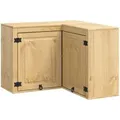 vidaXL Schrank mit Regal Honig 80 x 80 x 60 cm Massives Kiefernholz 42007569