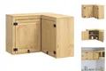 Schrank Mit Regal Honig 80x80x60 Cm Massives Kiefernholz