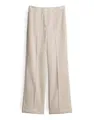 someday Damen Wide Leg Pants | CEVIL Corduroy Cordhose mit Komfortbund Mellow mélange, 42