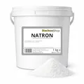 Natron Pulver 1kg - E500ii Backpulver - Pharmaqualität/Lebensmittelqualität - Für Haushalt, Bad & Küche