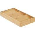 Relaxdays Gewürzregal Bambus Natur Schräg 5 cm x 20 cm x 38 cm 0,7 kg
