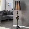 riess-ambiente Edle Design Stehlampe LUCIE 160cm schwarz Barock Stil Stehleuchte Wohnzimmerlampe Lampe