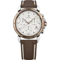 JOWISSA Chronograph Jowissa LeWy 9 Herrenuhr J7.106.L Chronograph Silikon braun, (1-tlg)
