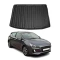 Kofferraumwanne Laderaumwanne für Hyundai i30 2017-2026 Obere Gummi TPE Schwarz
