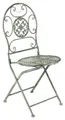 Kobolo 4-Fußstuhl Metallstuhl Gartenstuhl Vintage Nostalgie, Stuhl aus Metall antique (Einzelstück, 1 St), 40Lx43Bx46/93Hcm