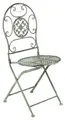 Stuhl Gartenstuhl Bistrolstuhl Terrassenstuhl Klappstuhl - Metall antique green