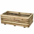 SIENA GARDEN Pflanzgefäß "Ella", Kiefernholz, natur, rechteckig - beige