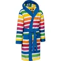 Erwin Müller Kinderbademantel Kinder-Bademantel mit Kapuze, Rückenlänge: 82 cm, Frottier, mit Kapuze/mit Aufsatztasche:, default, Walk-Frottier Streifen bunt Rückenlänge: 82 cm | 134/140