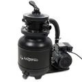 Miganeo Sandfilteranlage Speed Clean Dynamic 6500 - Schwarz | Pumpenleistung 4.500 l/h | Filterleistung 3.900 l/h | Filteranlage für Pools bis 20.000 Liter | Stromsparende 200 Watt