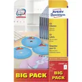 80er Multipack Avery-Zweckform L7676A-40P CD-Etiketten Ø 117 mm Papier Weiß 80