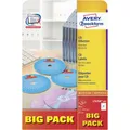 Avery-Zweckform L7676A-40P CD-Etiketten Ø 117 mm Papier Weiß 80 St. Permanent...
