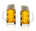 Stölzle Oberglas Bierkrug ISAR / 2er Set Bierkrüge 1 Liter/Stabiler Bier Krug/Maßkrug aus Soda Lime Glas/Bierglas 1L Spülmaschinengeeignet