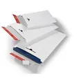 ColomPac Versandtasche mit Wiederverschluss, DIN A4+ aus weißer Vollpappe, Wiederverschluss zum Retournieren - 20 Stück (CP 012.04)