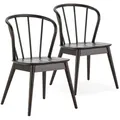 STUHL 2er-Set Brisa Farbe Schwarz, Massivholz