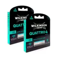 16 x Wilkinson Quattro 4 Skin Protection Rasierklingen mit Gleitstreifen