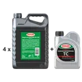 4x 5 Liter + 1 Liter 2Takt Öl Meguin Sägekettenoel 100  Kettenöl Haftöl