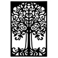 Ideen mit Herz Stanzschablone, Baum 2, 9,6cm x 14,7cm