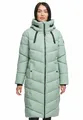 Navahoo Damen Winterjacke (XS-3XL) - Wasserabweisend, zum Teil mit Teddyfell, 4 Taschen, Steppmantel mit Kapuze, Warme Jacke Frauen - N009 (S, Smokey-Mint)