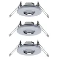 Paulmann 2easy Premium Einbauleuchten 3er Spot-Set starr IP65 51mm Chrom