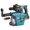 Makita DHR243RTJW Akku-Bohrhammer LXT inkl. 2 Stück 5,0 Ah Akkus, ein Schnellladegerät und Absaugadapter DX07